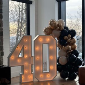 Décoration Lumineuses Anniversaire 40 ans