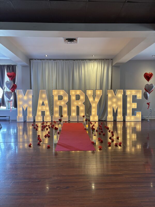 Décoration pour Demande en Mariage
