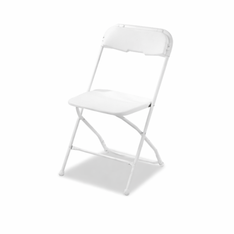 Chaise pliante blanche