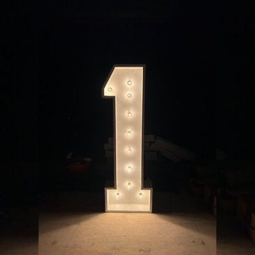 Chiffre seul lumineux