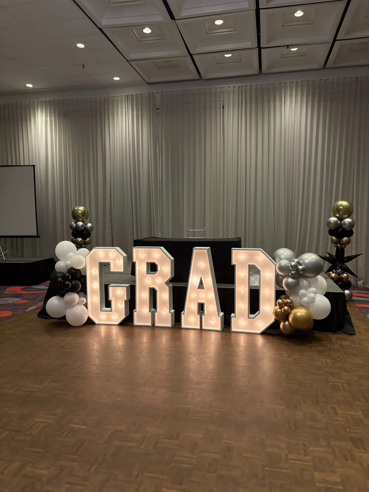 GRAD Graduation Prom marquee