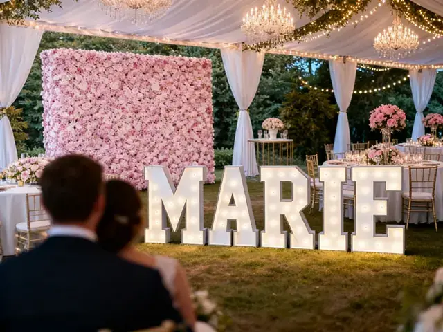 Lettres lumineuses MARIE