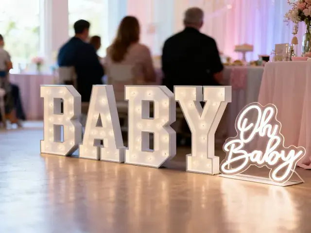 Lettres lumineuses BABY