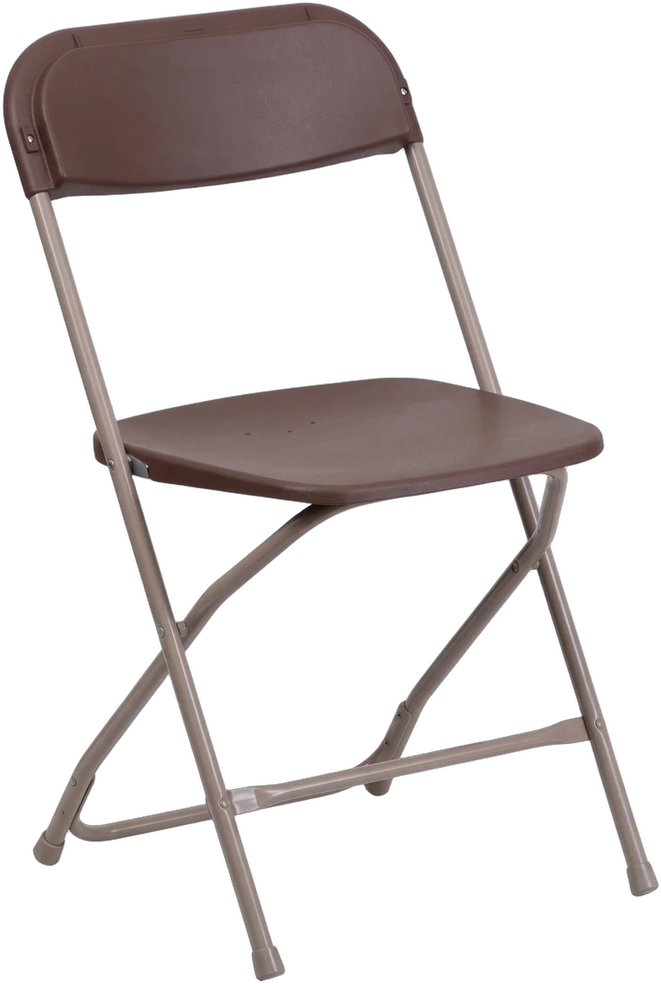 Chaise pliante brune